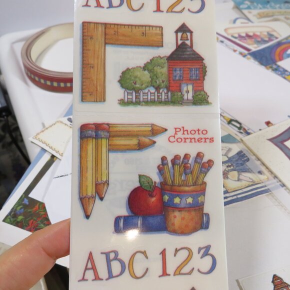 Warm Colors Kids, School & Graduation Scrapbook Pages and stickers - Picture 5 of 14